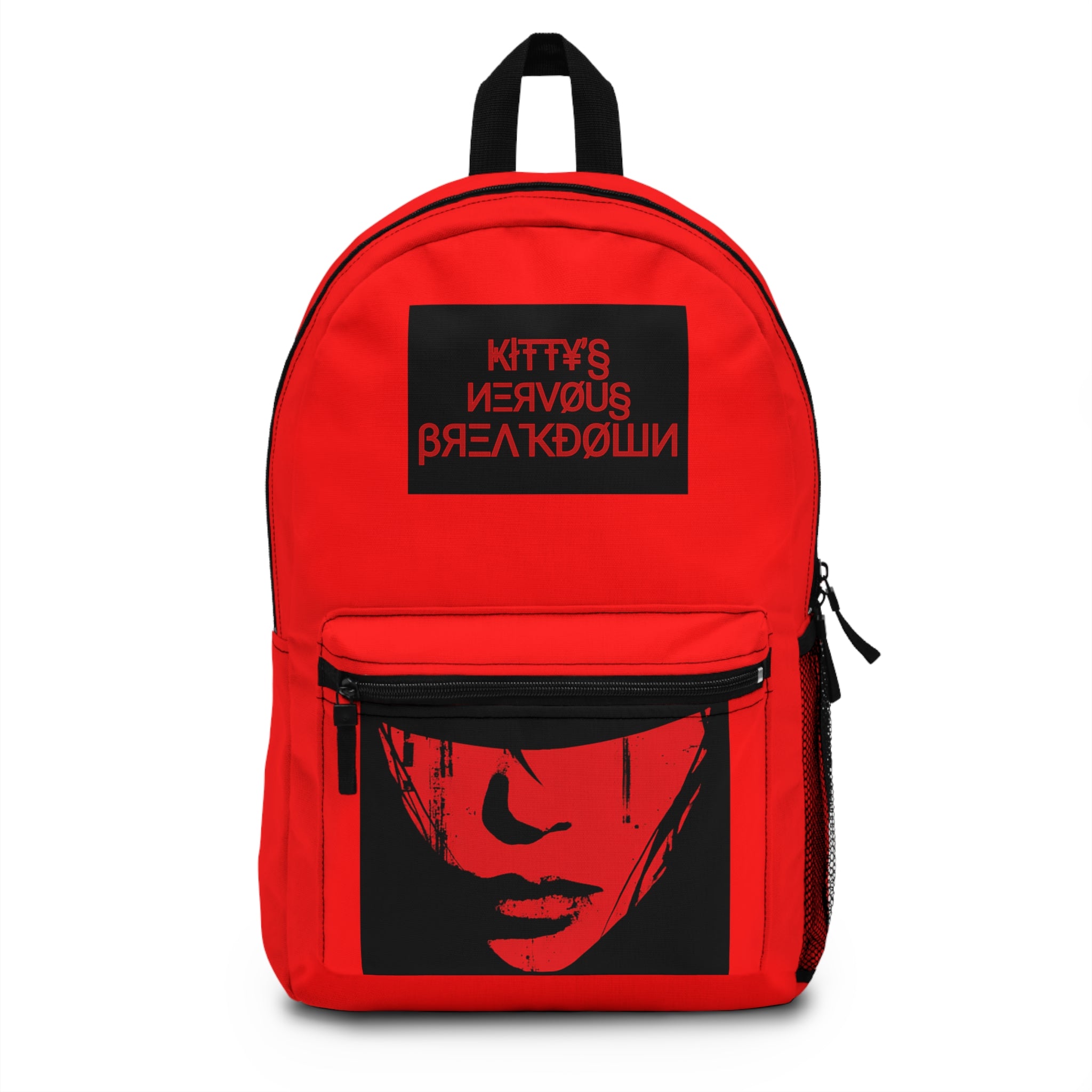 Nervous Breakdown Red Graphic Backpack