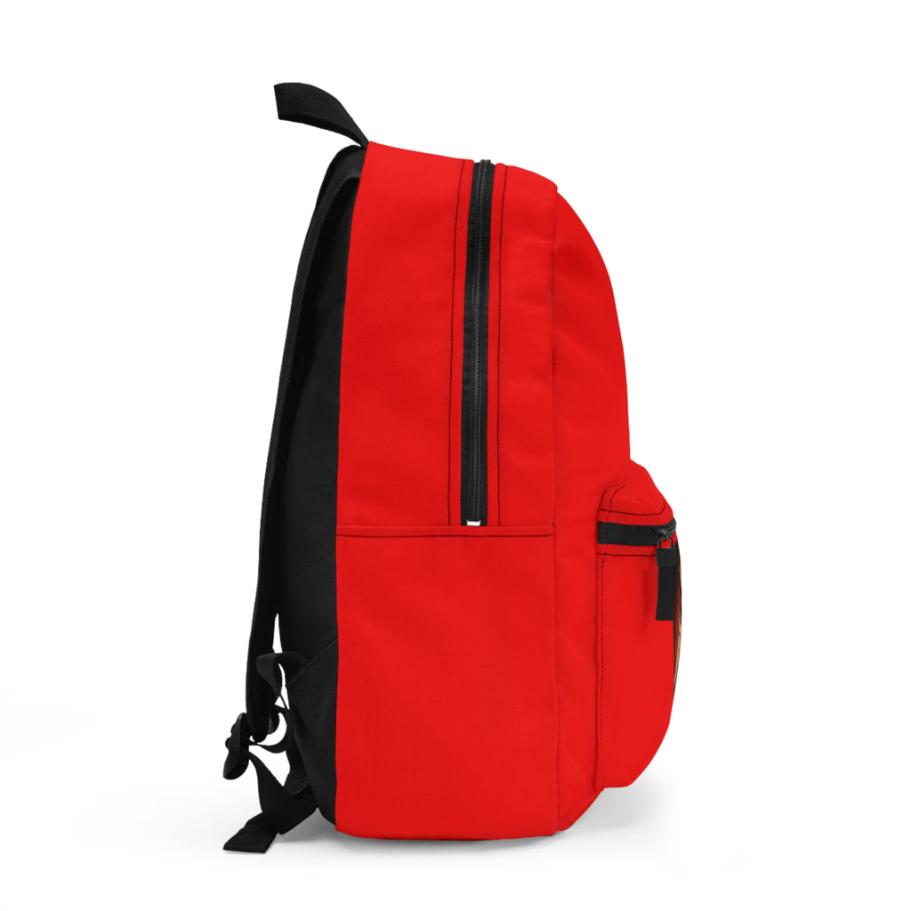 Anime Schoolgirl Train Backpack — Retro Chibi Girl Graphic Bag
