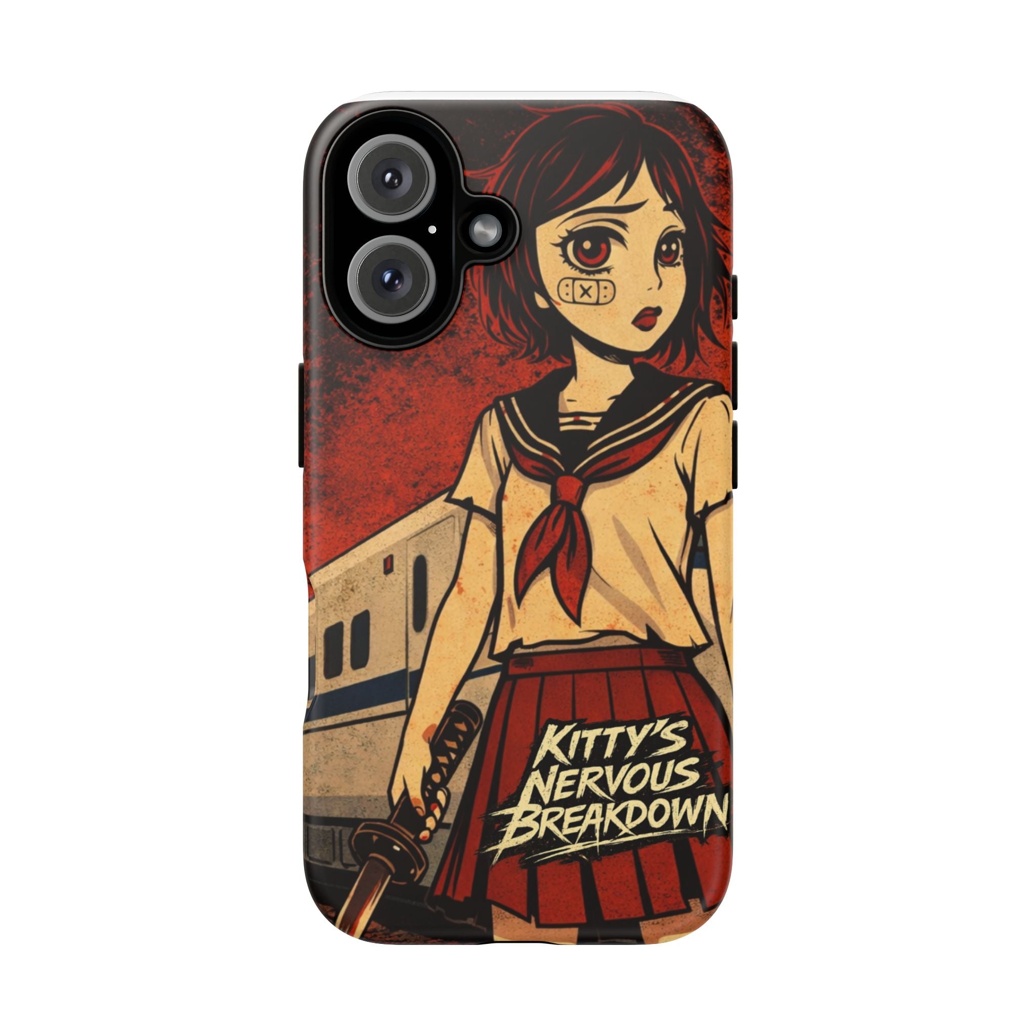 Phone Case — Kitty's Nervous Breakdown Anime Girl Graphic