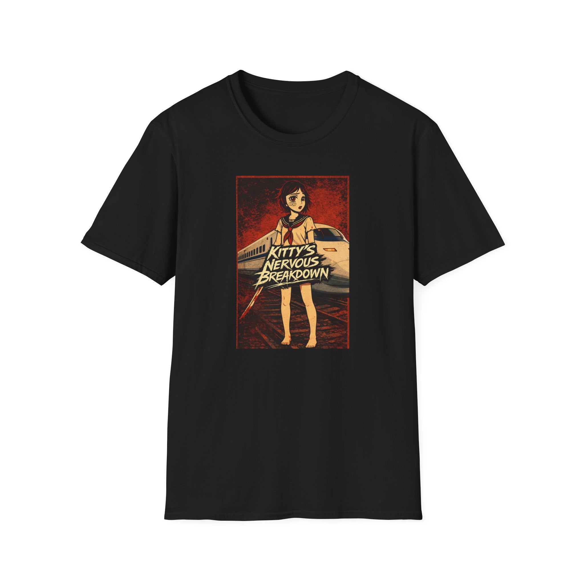Kitty's Nervous Breakdown Vintage Poster T‑Shirt