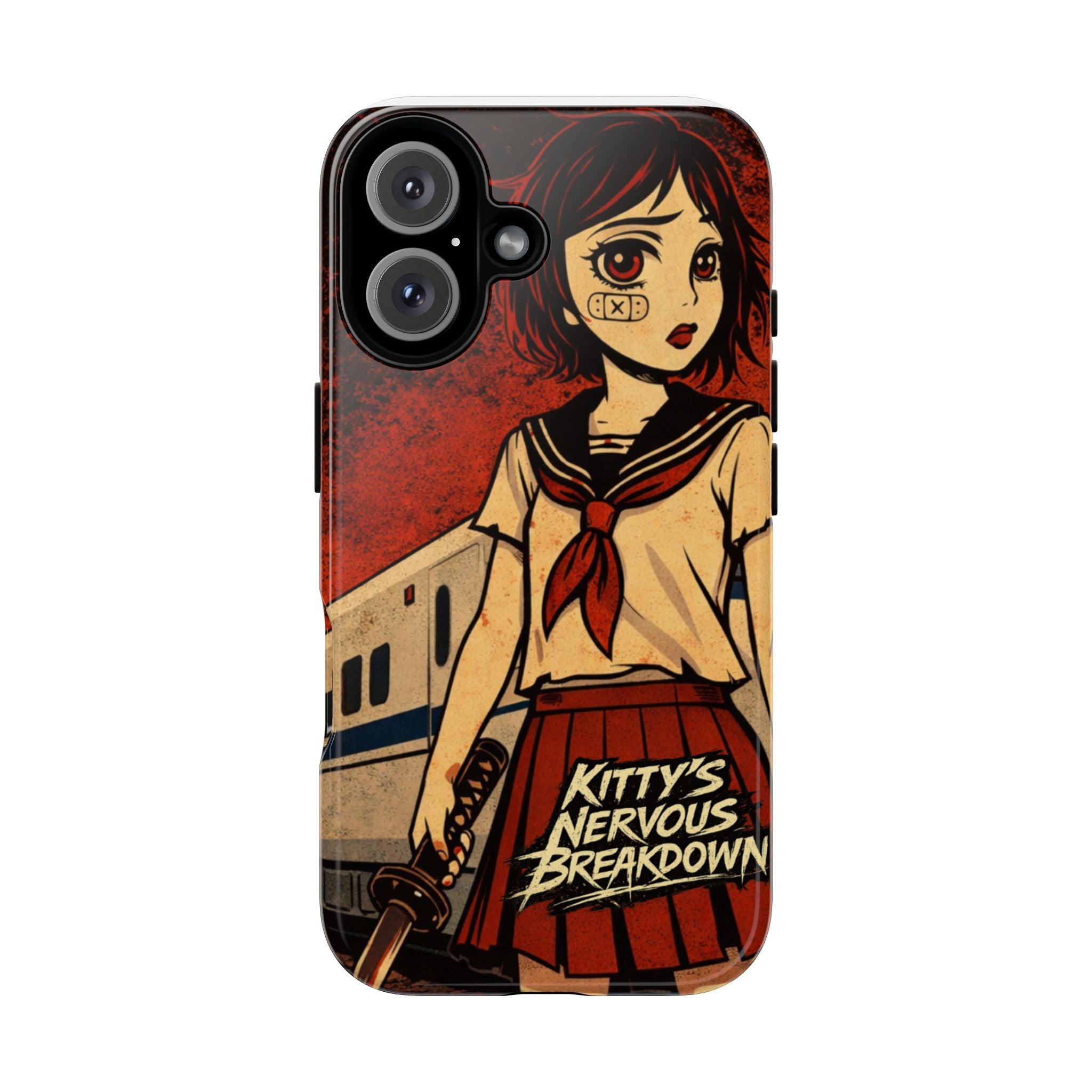Phone Case — Kitty's Nervous Breakdown Anime Girl Graphic