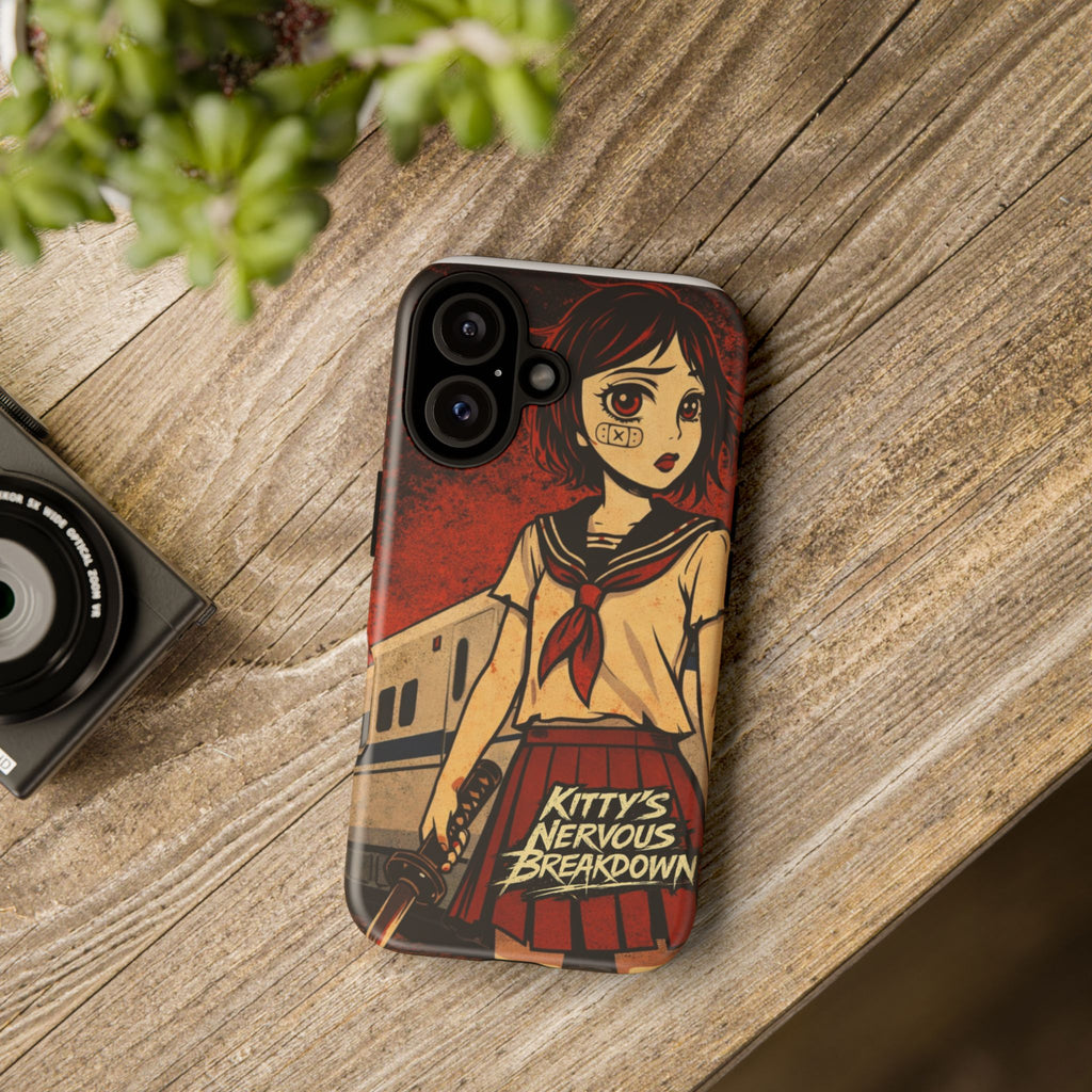 Phone Case — Kitty's Nervous Breakdown Anime Girl Graphic