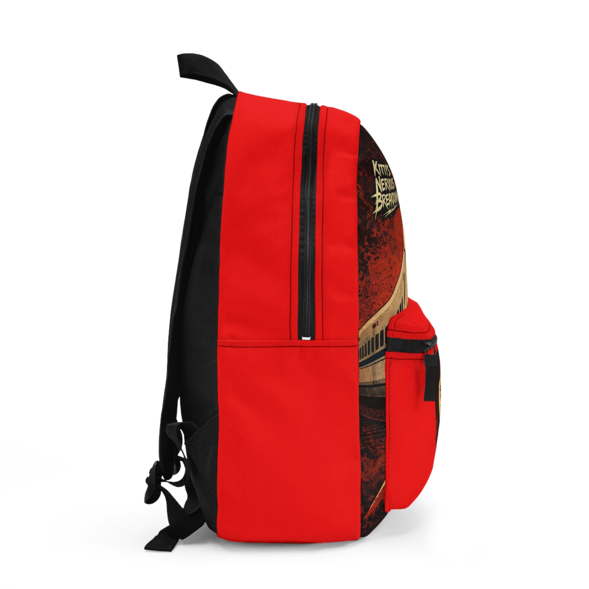 Copy of Nervous Breakdown Red Graphic Backpack
