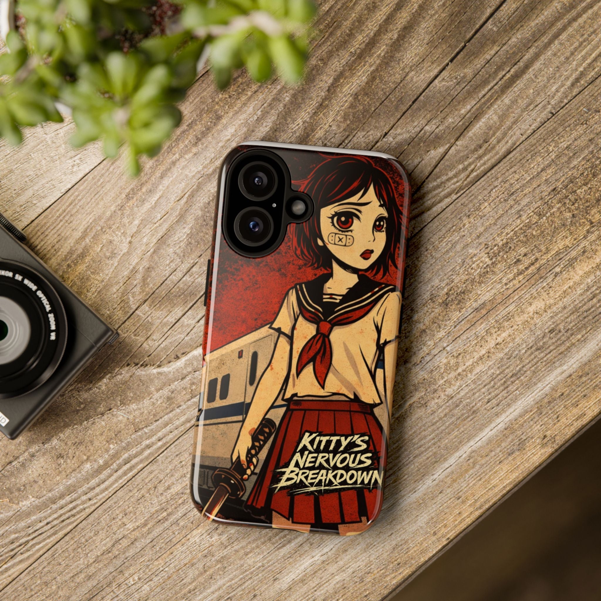 Phone Case — Kitty's Nervous Breakdown Anime Girl Graphic
