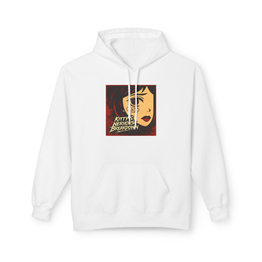 Retro Pop Art Hoodie — 'Kitty's Nervous Breakdown' Graphic Pullover