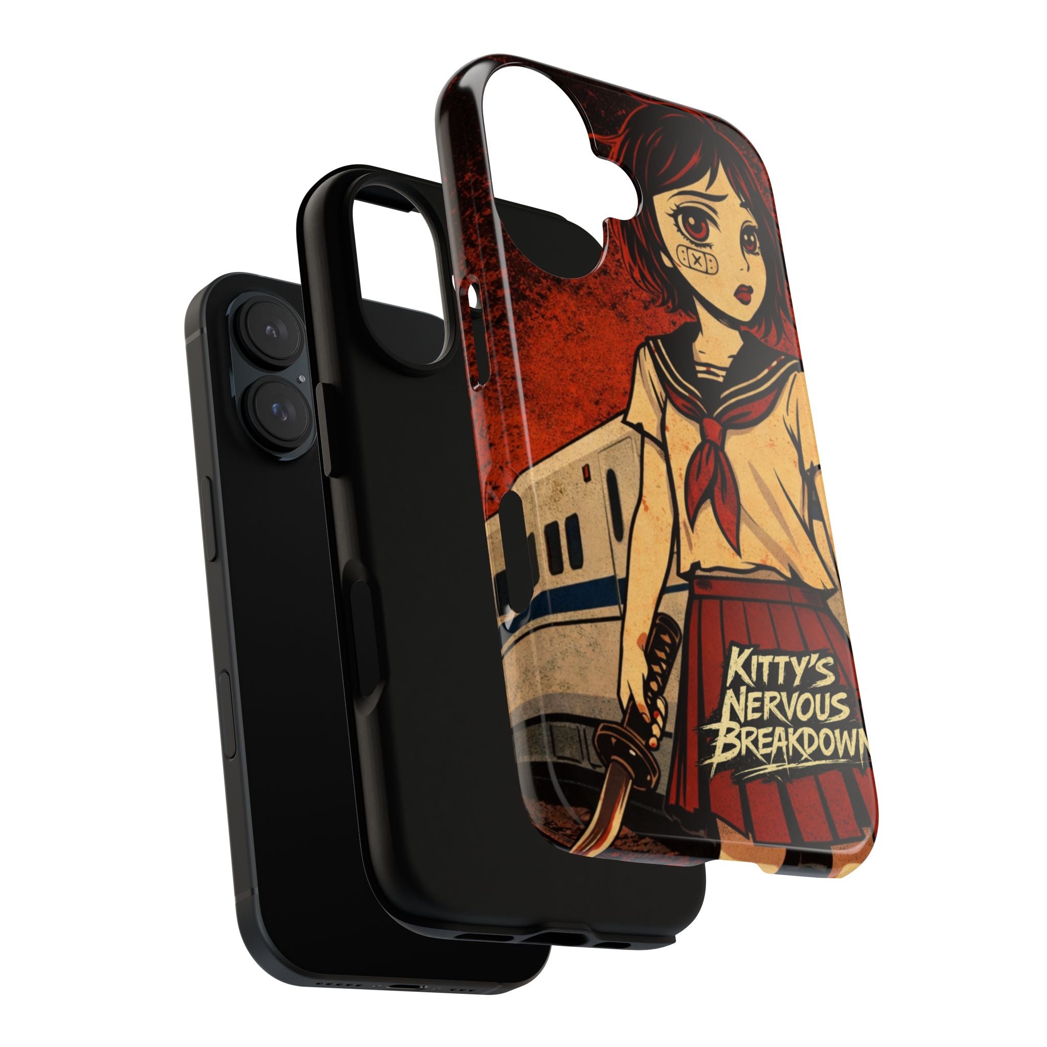 Phone Case — Kitty's Nervous Breakdown Anime Girl Graphic